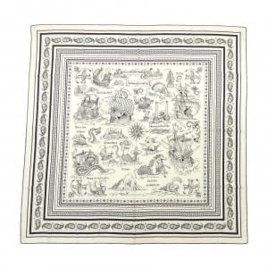 エルメス HERMES LES ROUES DE PHAETON BANDANA H244170S カレジェアン140 ショール
