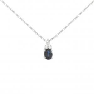 PT950/PT850 サファイヤ ネックレス 0.86CT