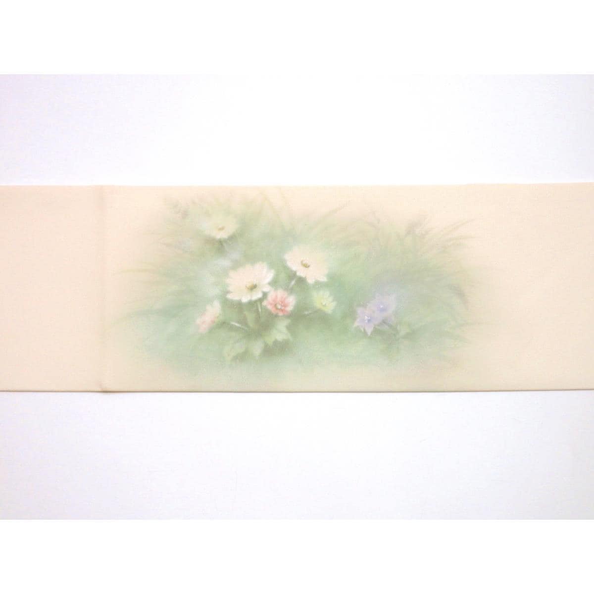 名古屋帯　塩瀬染帯　友禅加工