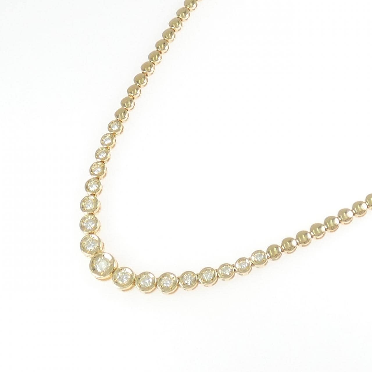 K18YG ダイヤモンド ネックレス 0.17CT