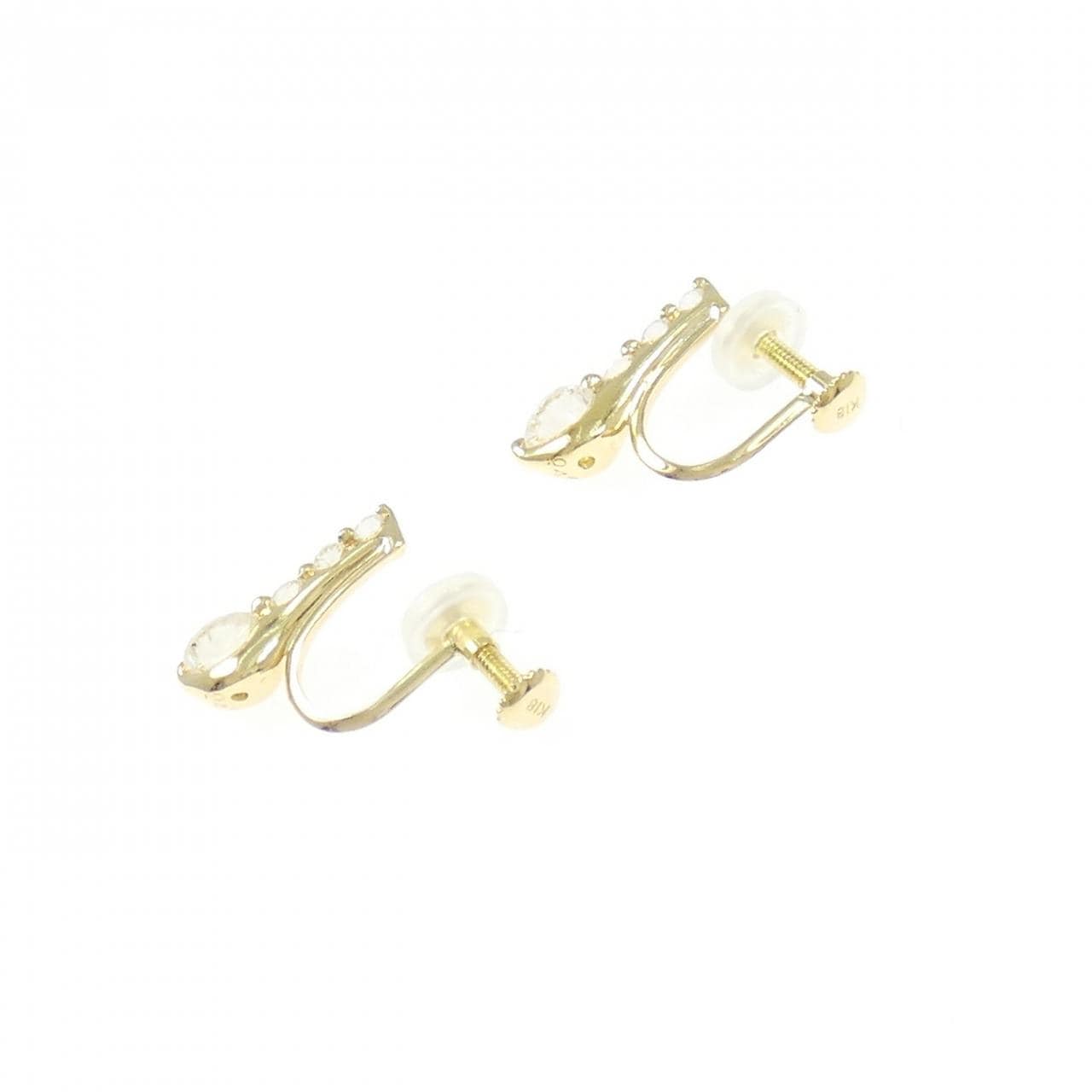 K18YG ダイヤモンド イヤリング 0.90CT