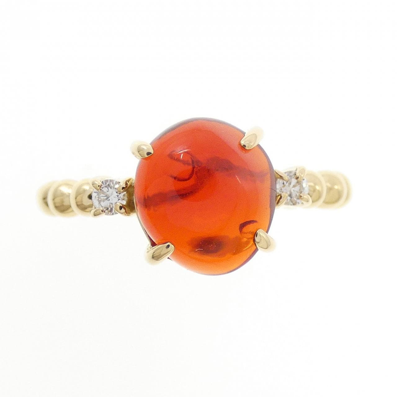 K18YG オパール リング 1.70CT