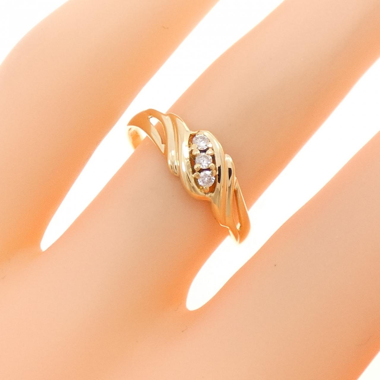 K18YG ダイヤモンド リング 0.05CT