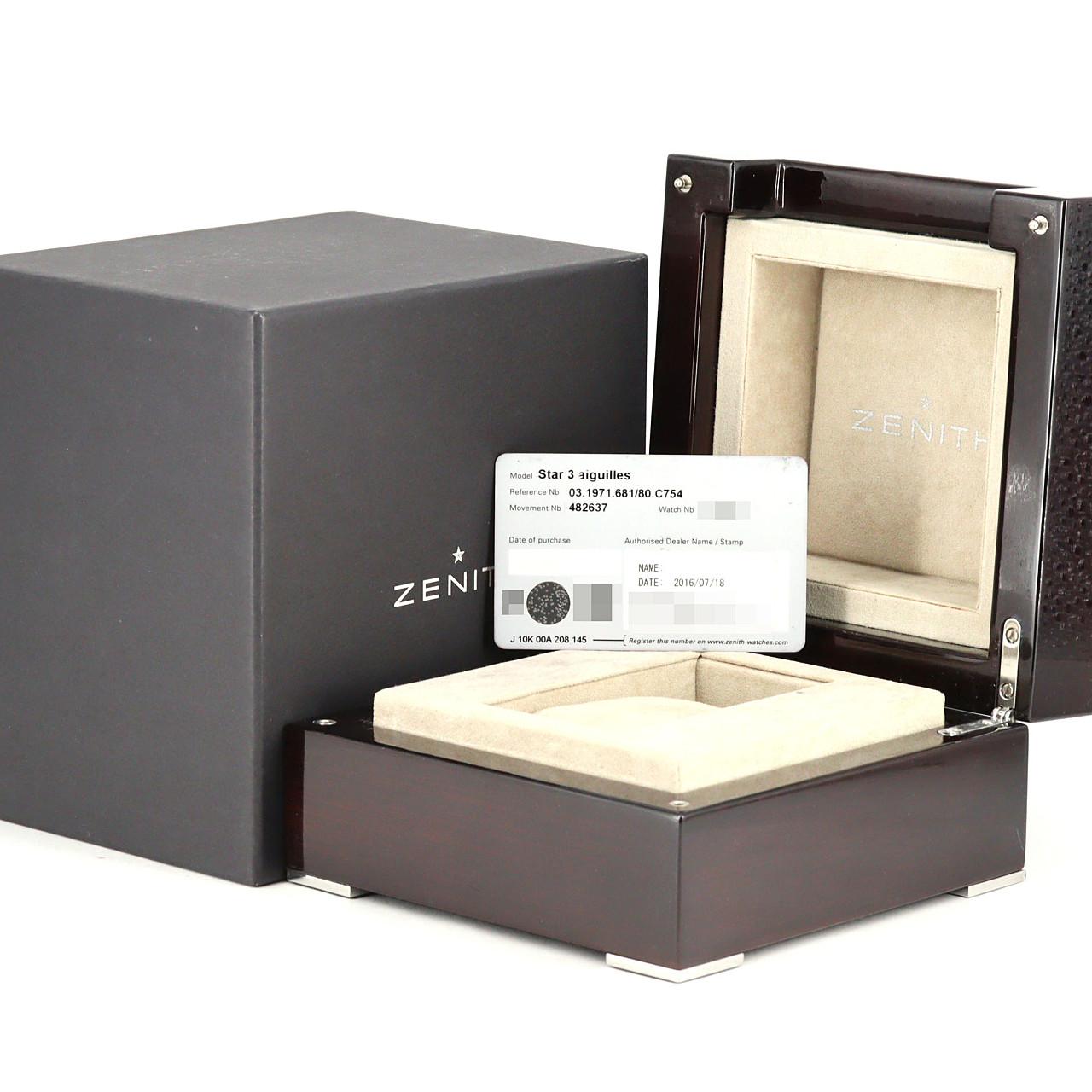 ゼニス スター･4P 03.1971.681/80.C754 SS 自動巻