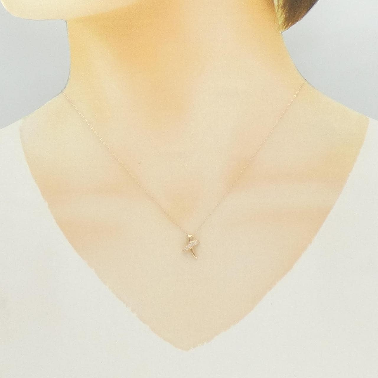 K18PG ダイヤモンド ネックレス