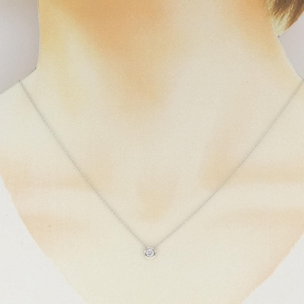 PT900/PT850 ダイヤモンド ネックレス 0.207CT