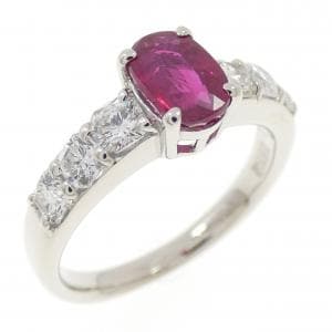 PT900 ルビー リング 1.02CT
