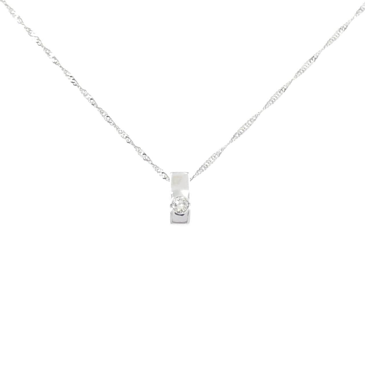 K18WG ダイヤモンド ネックレス 0.05CT
