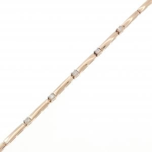 K18PG ダイヤモンド ブレスレット 0.15CT