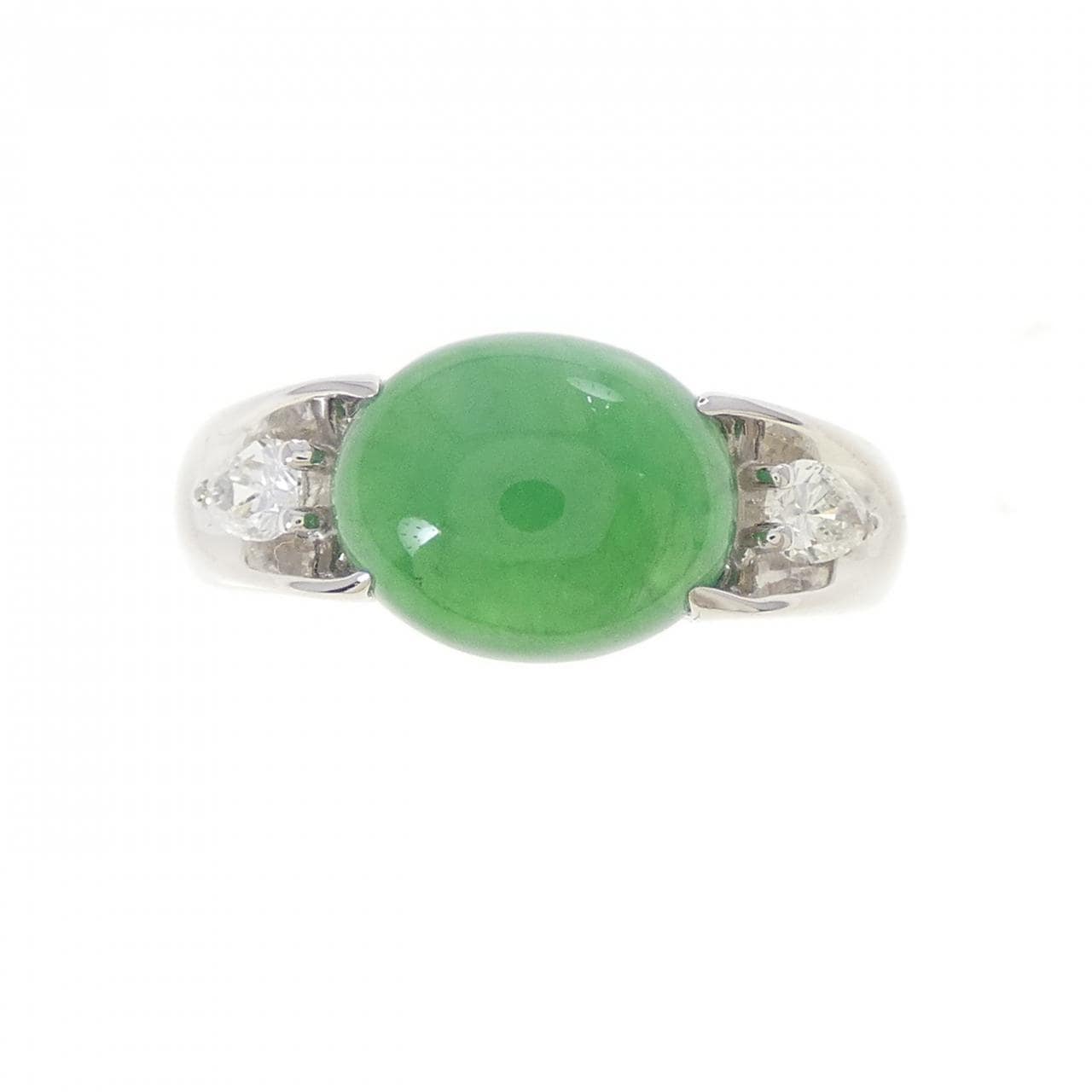 PT900 ヒスイ リング 3.23CT