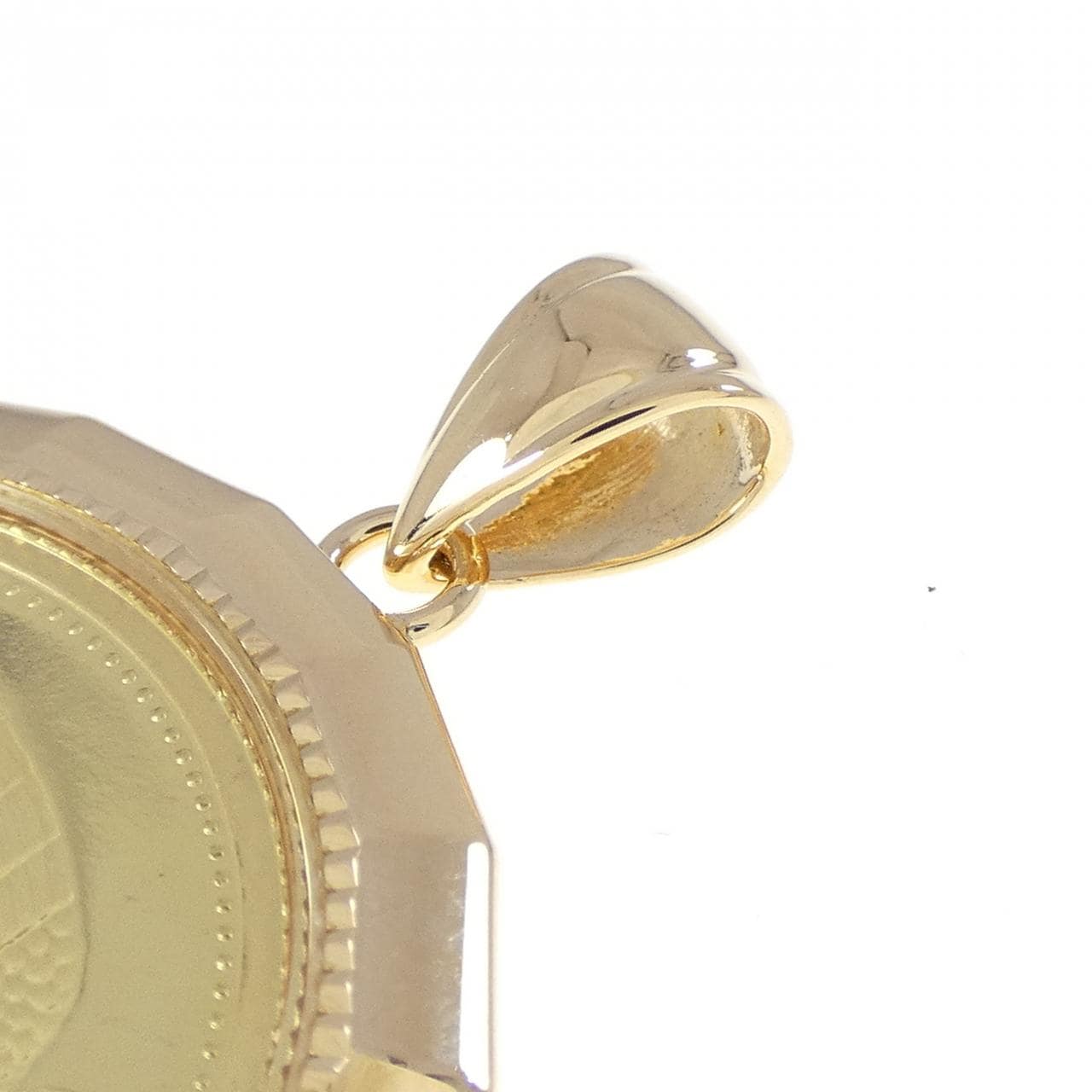 K18(枠） コイン ペンダント