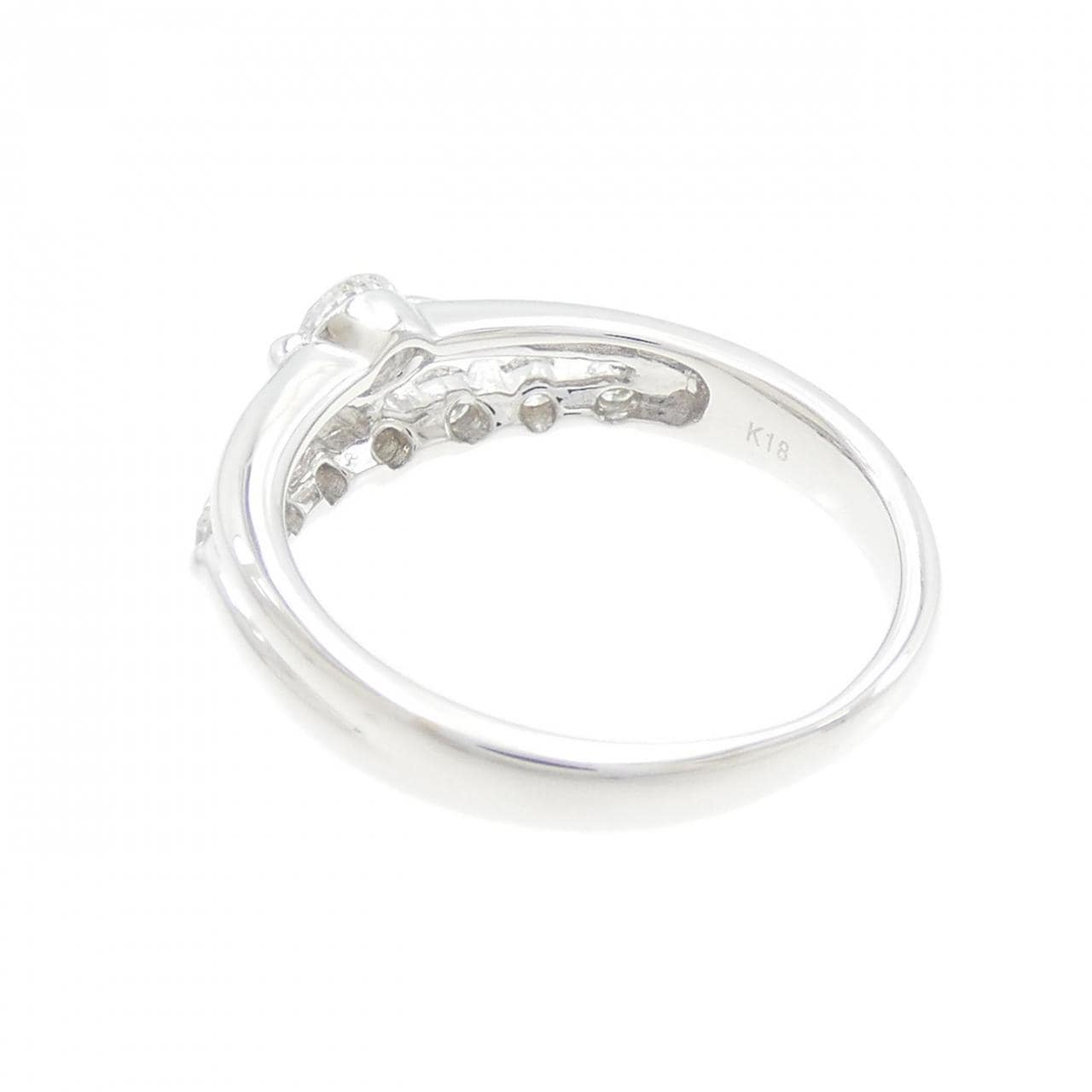 K18WG ダイヤモンド リング 0.188CT