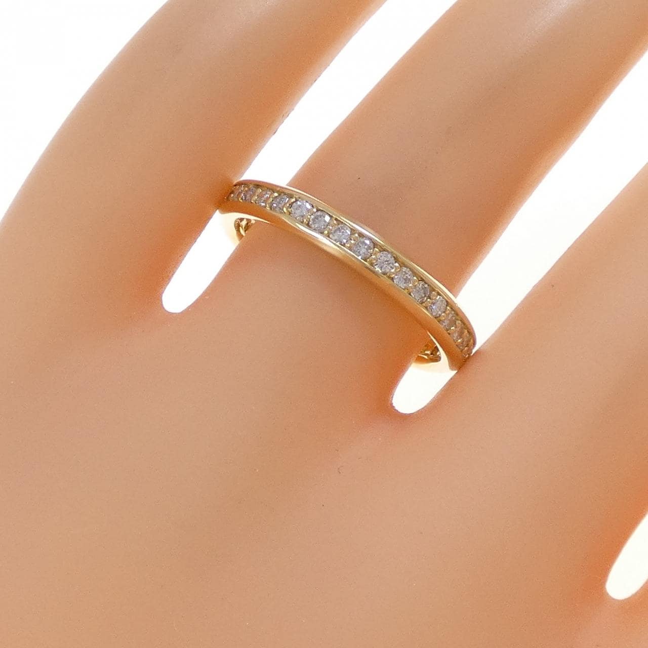 K18YG フルエタニティ ダイヤモンド リング 0.50CT