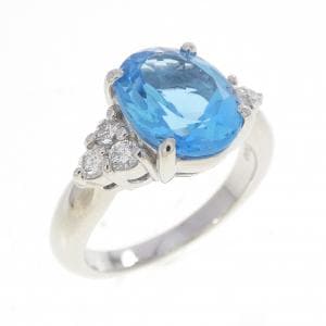 PT900 ブルートパーズ リング 3.11CT