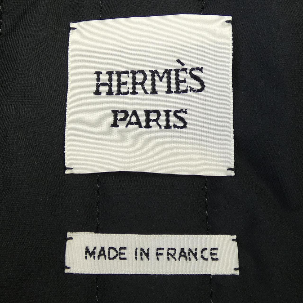 エルメス HERMES カルトゥッシュ クルードセル 6E0277DK ノーカラージャケット