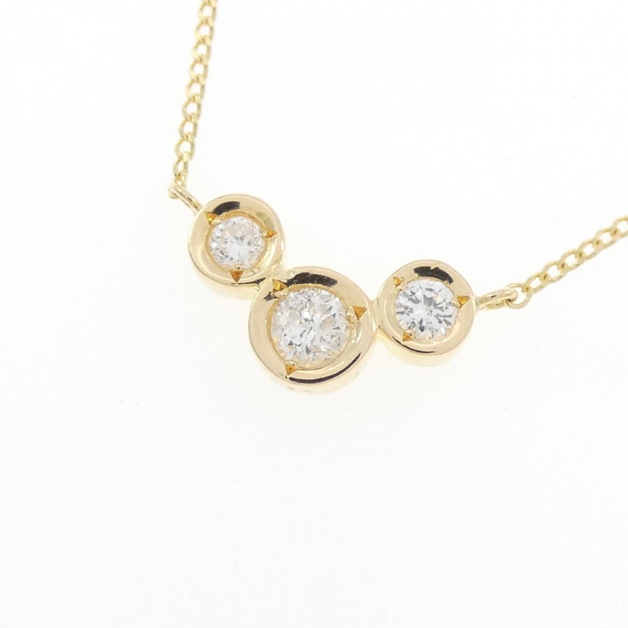K18YG ダイヤモンド ネックレス 0.30CT
