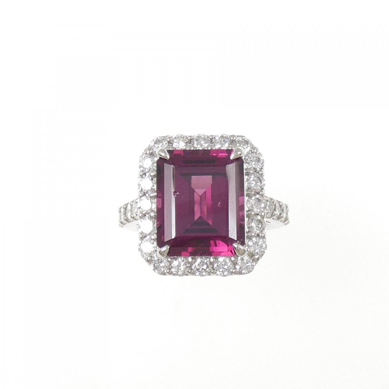 PT900 ガーネット リング 5.528CT