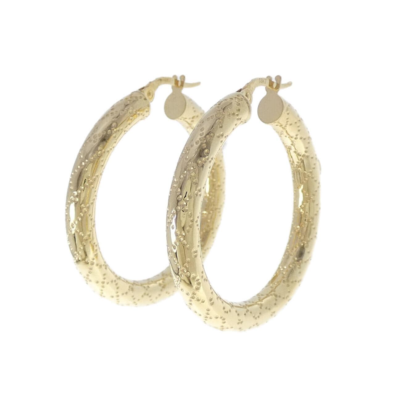 18KTYG フープ ピアス