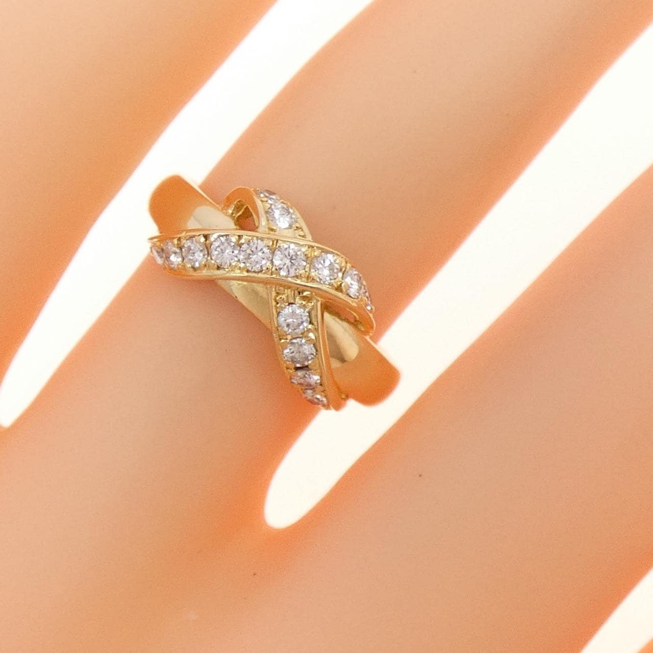 K18YG ダイヤモンド リング 0.25CT