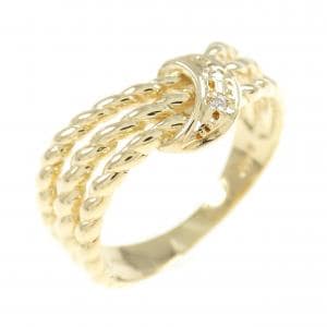 K18YG ダイヤモンド リング 0.015CT