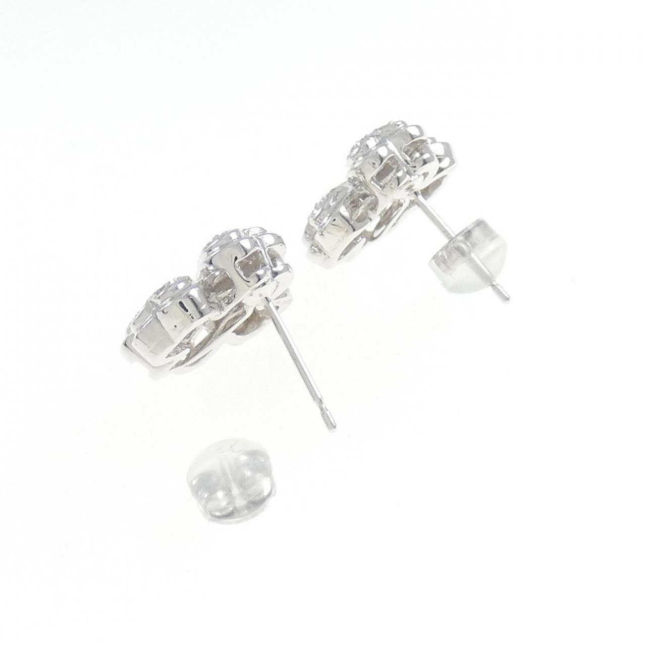 PT/K14WG Clover Diamond Earrings 0.50CT