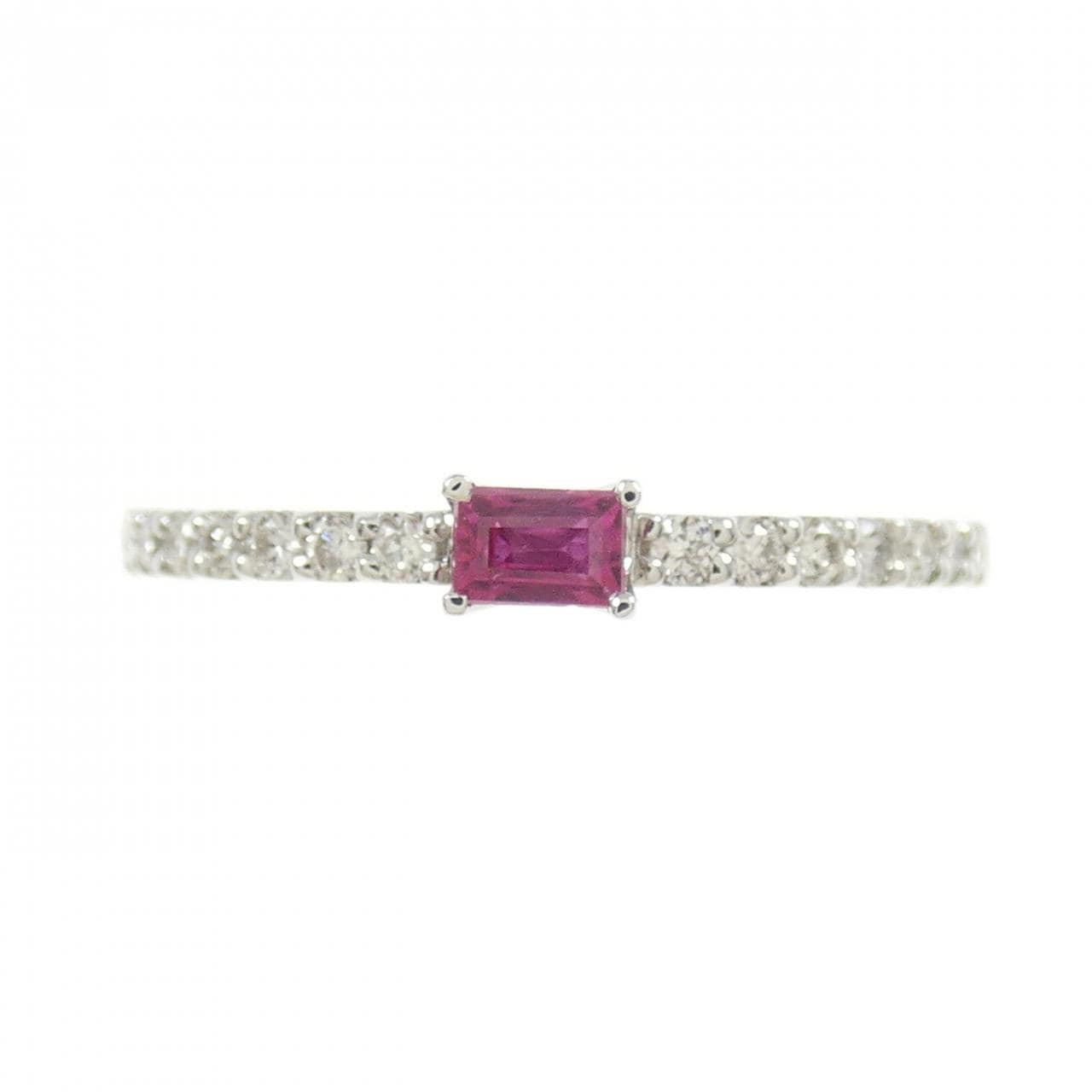【新品】PT ルビー リング 0.10CT