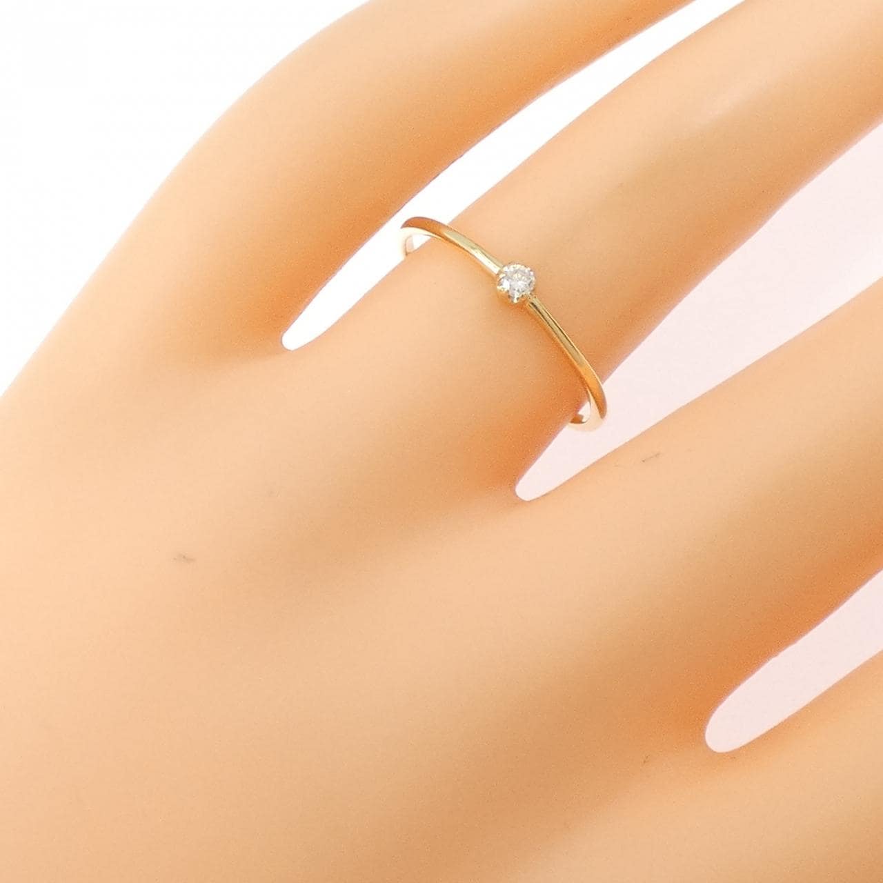 [再加工款] K18YG钻石0.03CT