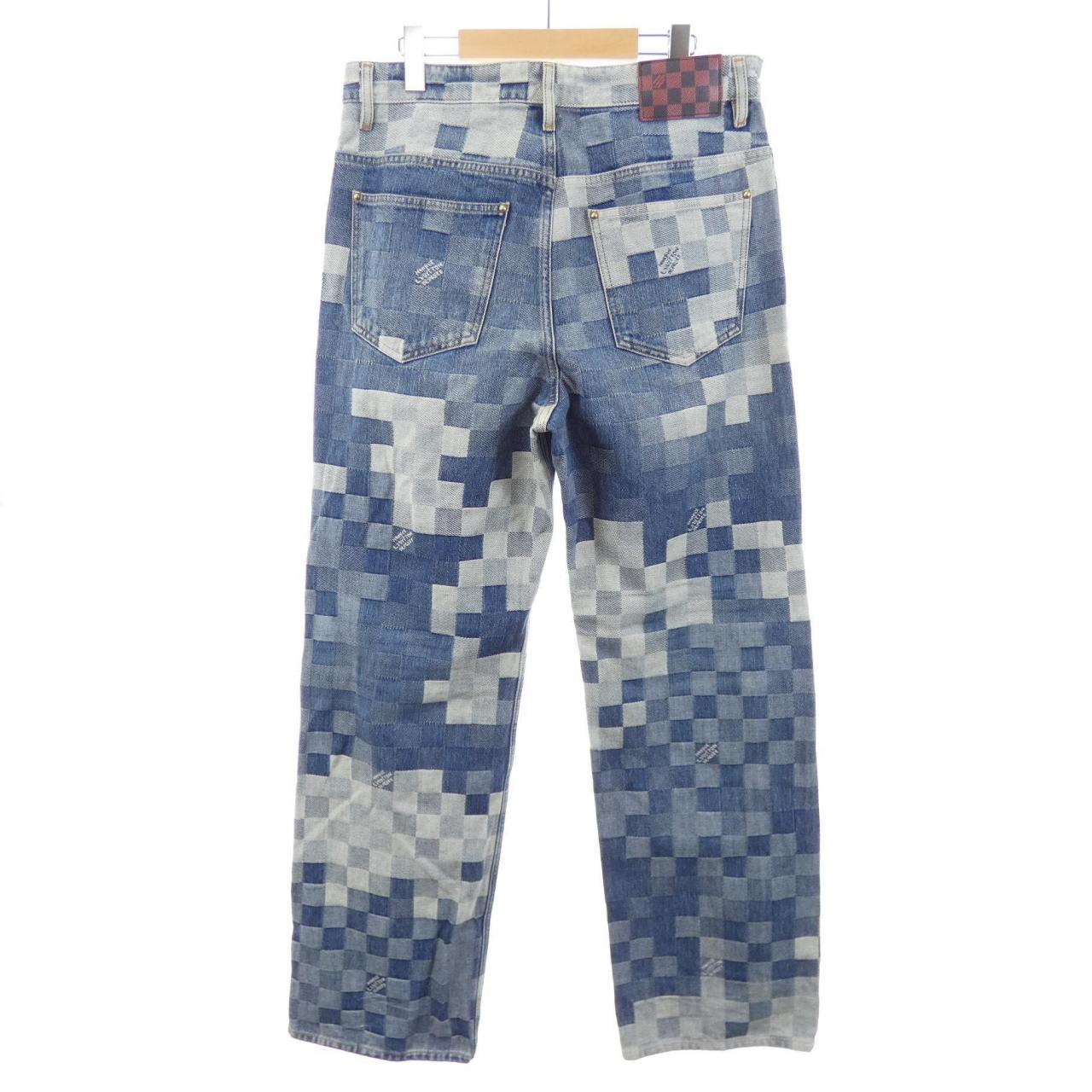 ルイヴィトン LOUIS VUITTON ダミエデニムスケートパンツ HQD87WGCO ジーンズ