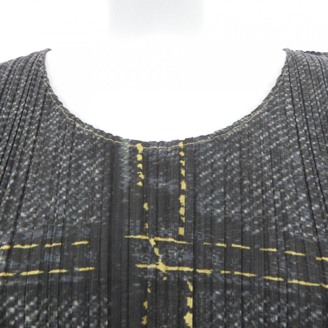 【ヴィンテージ】プリーツプリーズ PLEATS PLEASE 1999 デニム転写プリント PP97-JK051 トップス