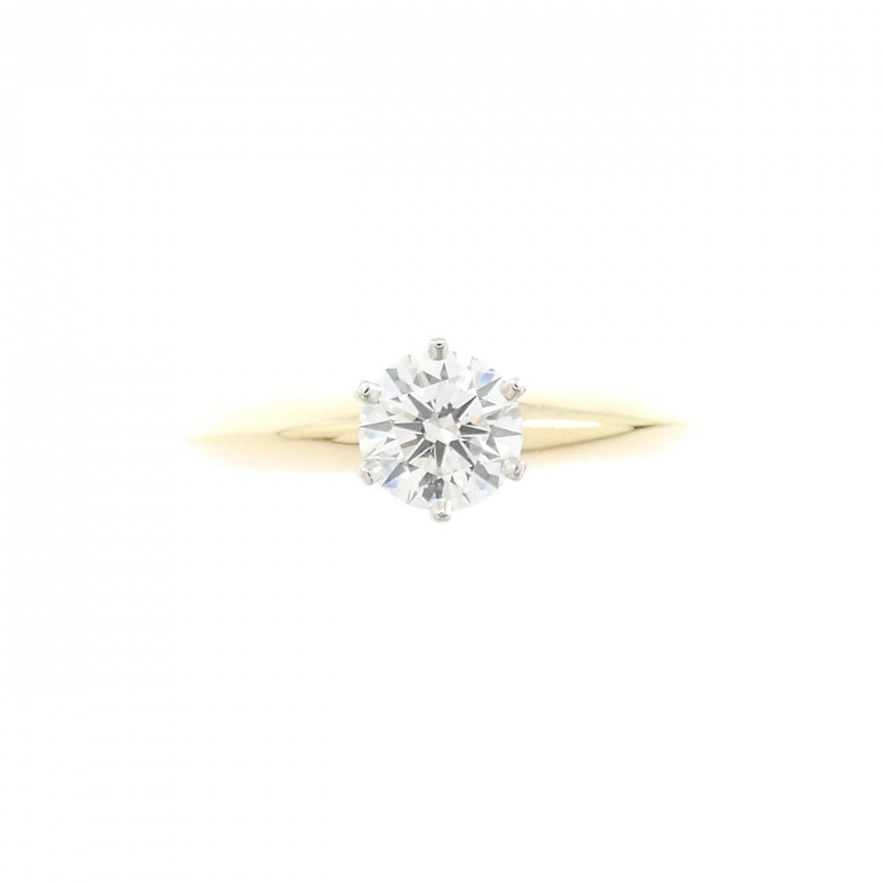 ティファニー クラシックソリティア リング 0.43CT G IF