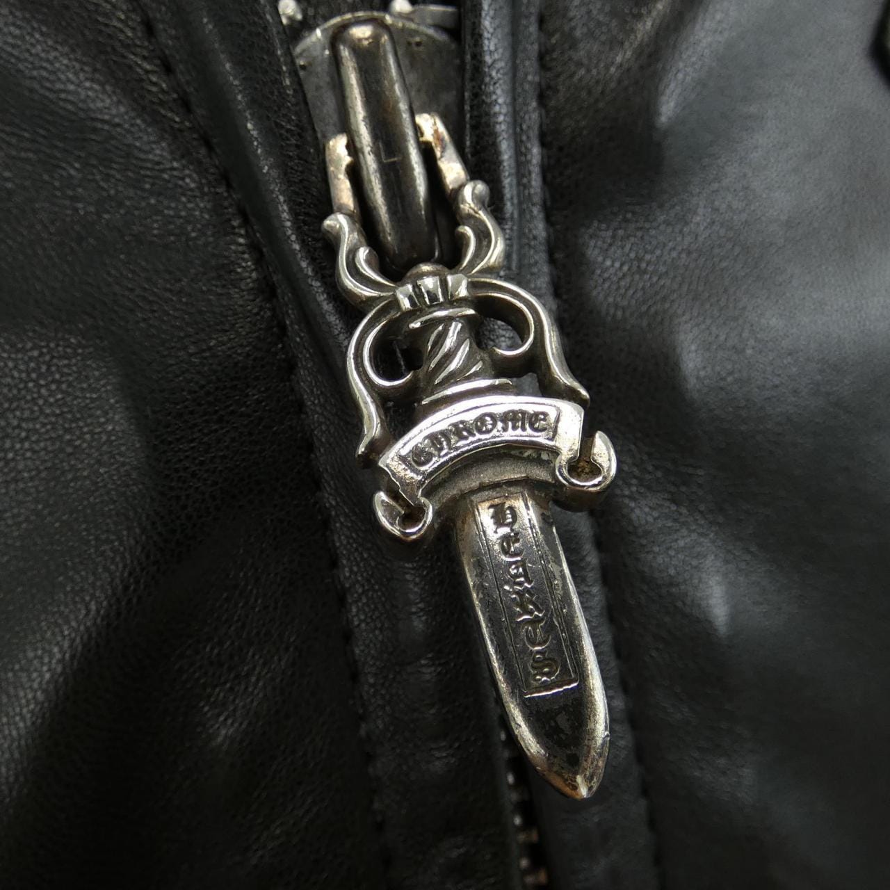 CHROME HEARTS HEARTS leather jacket