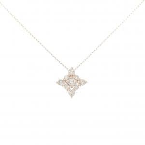 【新品】K10PG ダイヤモンド ネックレス 0.20CT