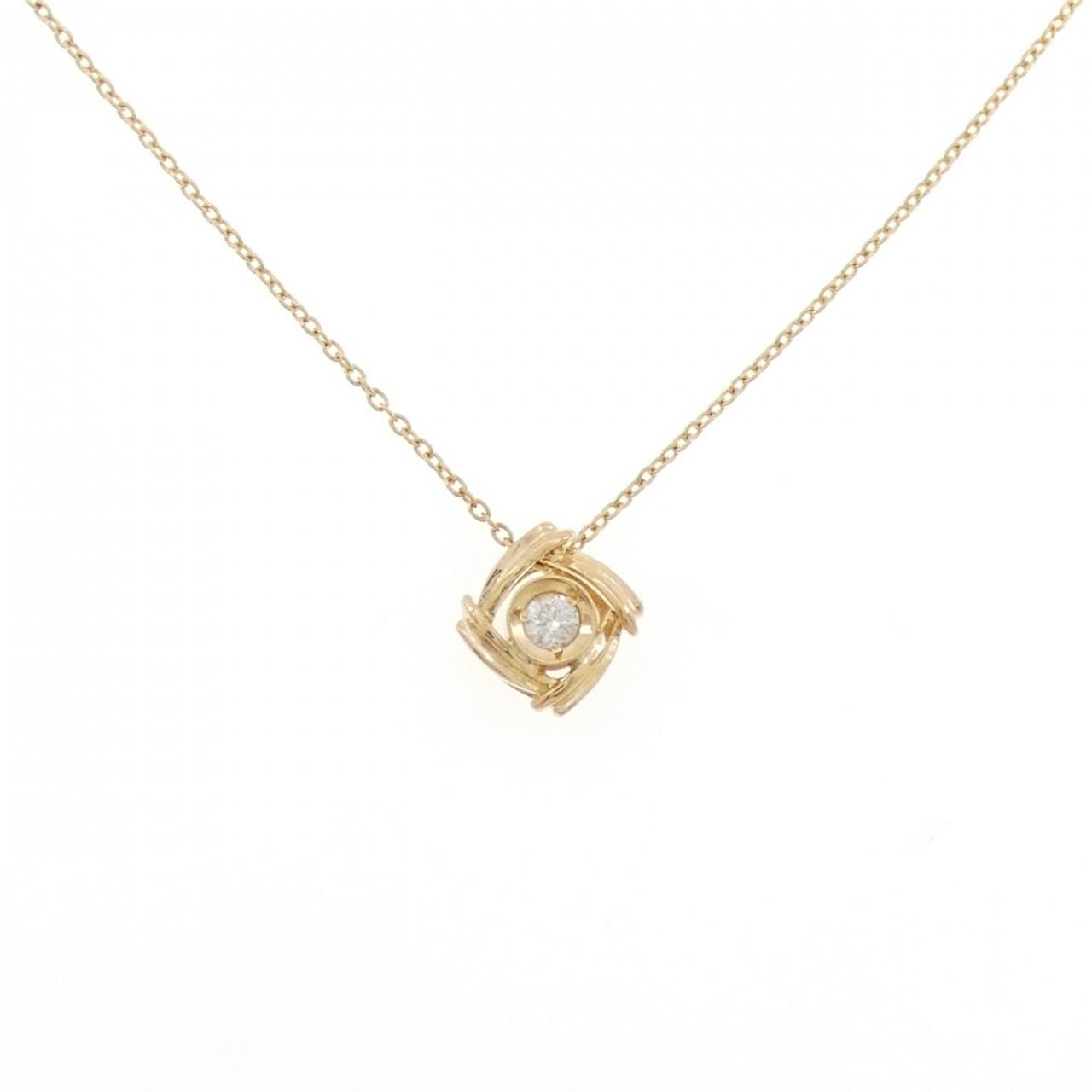 K18YG ダイヤモンド ネックレス 0.11CT