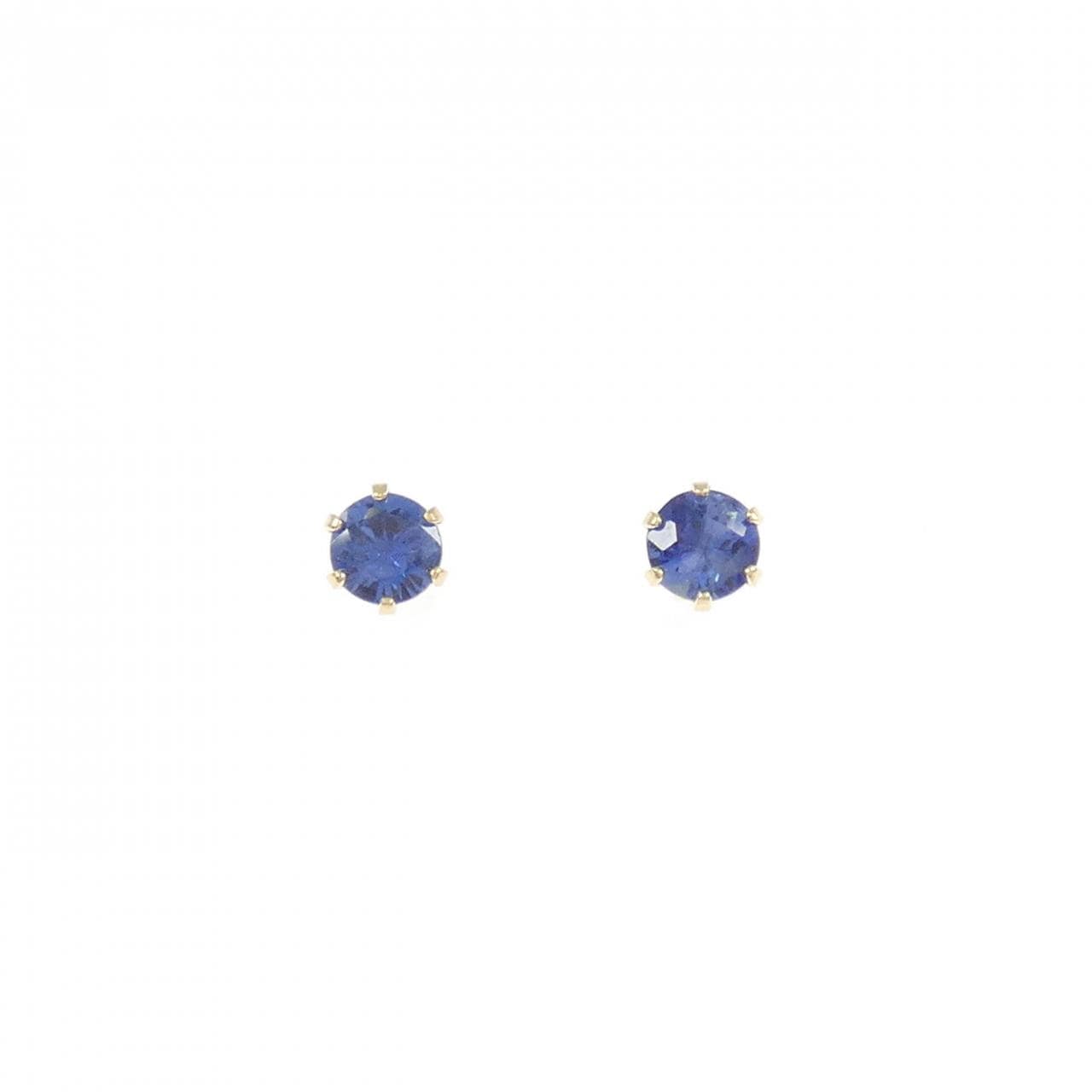 【新品】K18YG サファイヤ ピアス 0.20CT