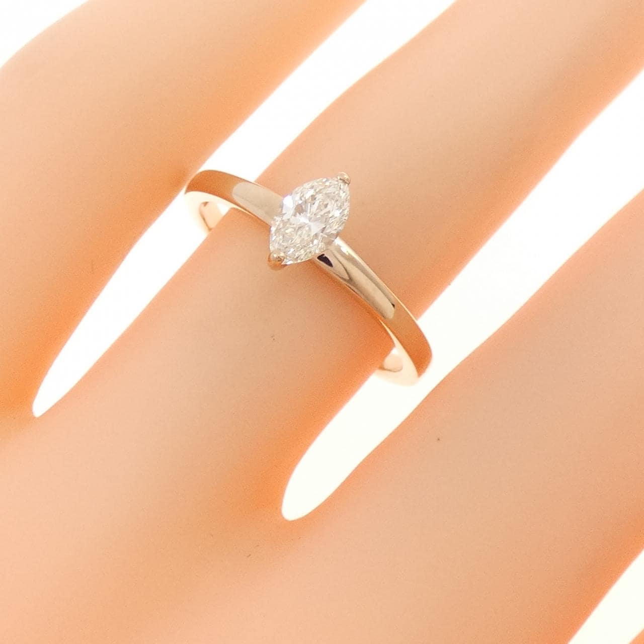 K18PG ダイヤモンド リング 0.35CT