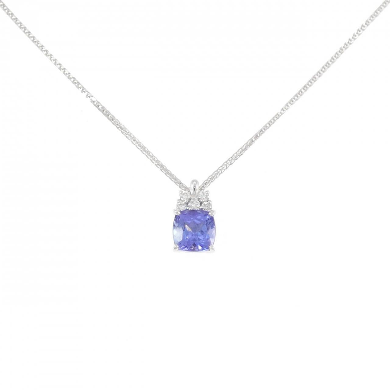 K18WG タンザナイト ネックレス 1.00CT