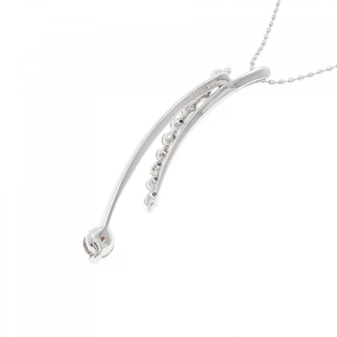 K18WG ダイヤモンド ネックレス 0.60CT