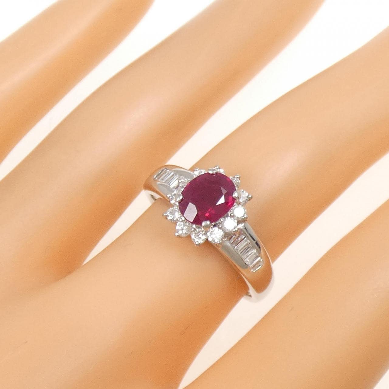 PT900 ルビー リング 1.28CT