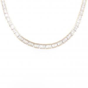K18PG ダイヤモンド ネックレス 10.72CT