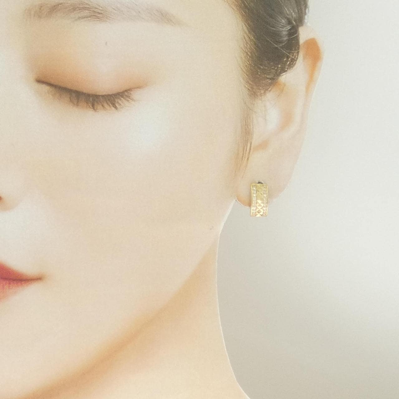 K18YG ダイヤモンド ピアス 0.20CT