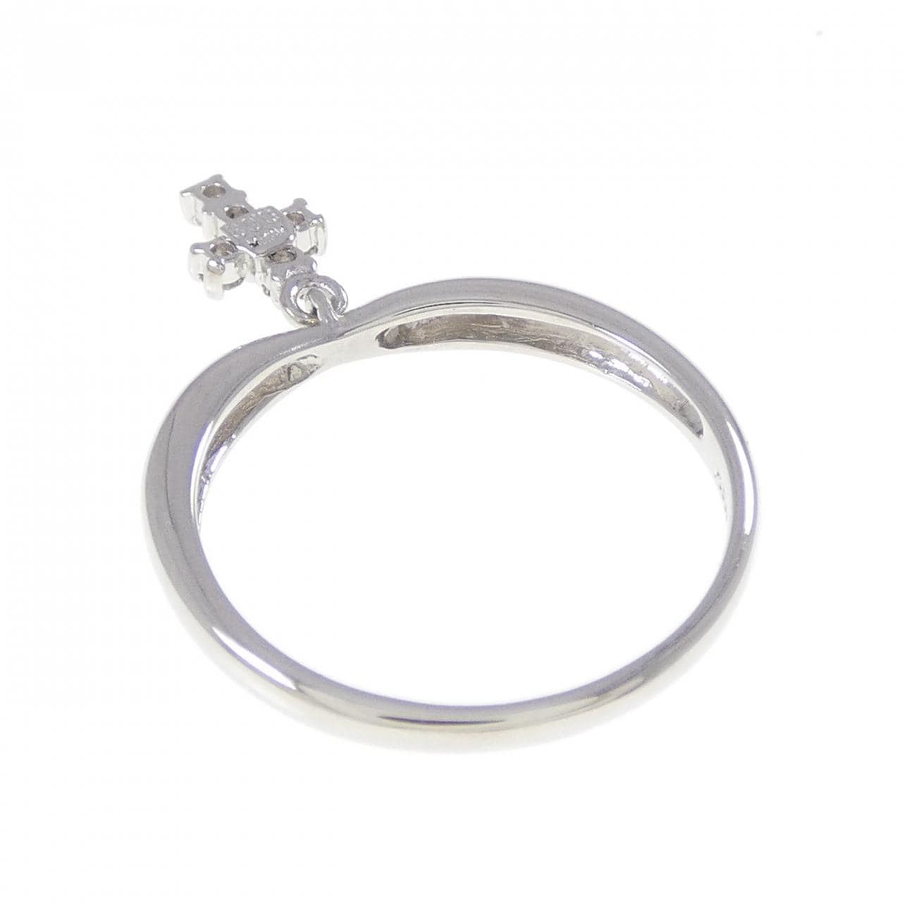 PT900 クロス ダイヤモンド リング 0.08CT