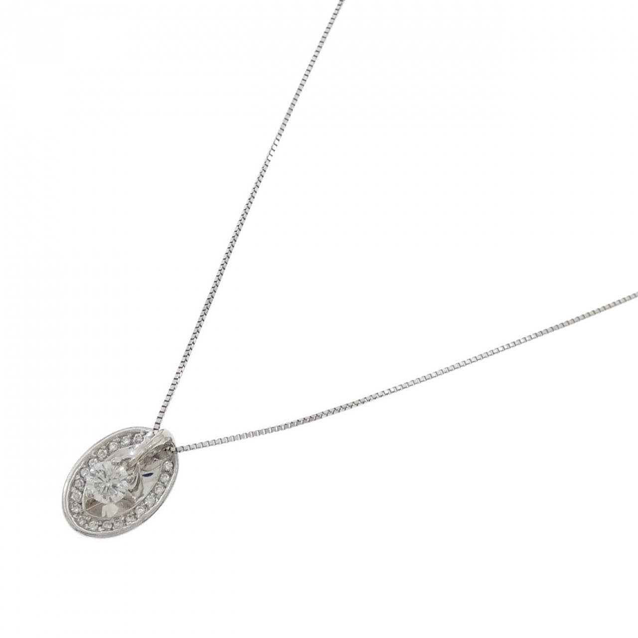 K18WG ダイヤモンド ネックレス 0.331CT