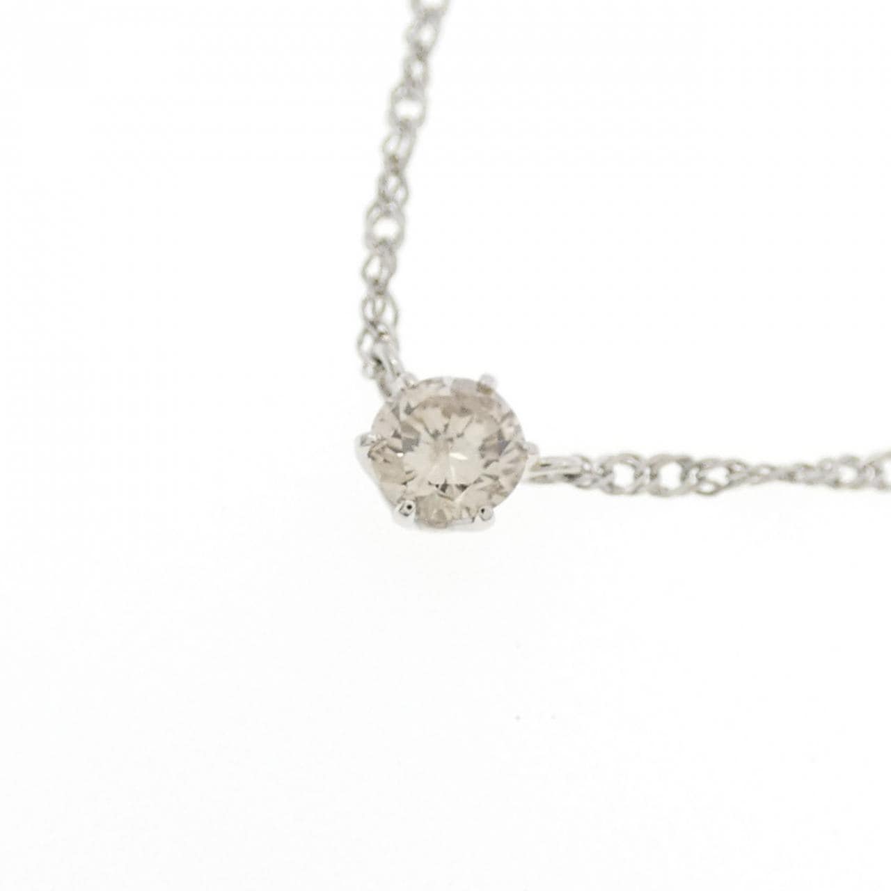 PT900/PT850 ダイヤモンド ネックレス 0.16CT