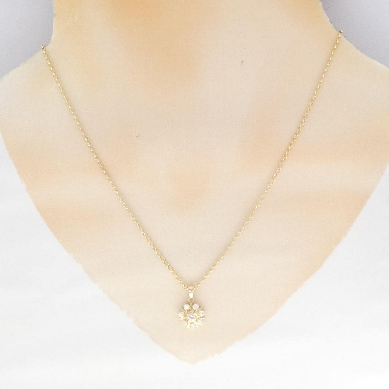 K18YG ダイヤモンド ネックレス 0.51CT