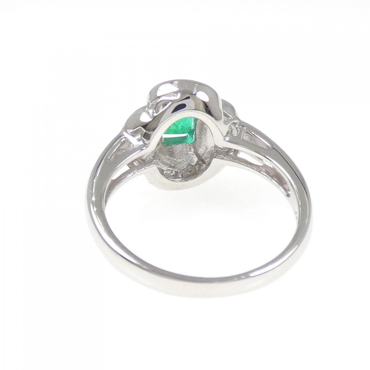 PT900 エメラルド リング 0.417CT