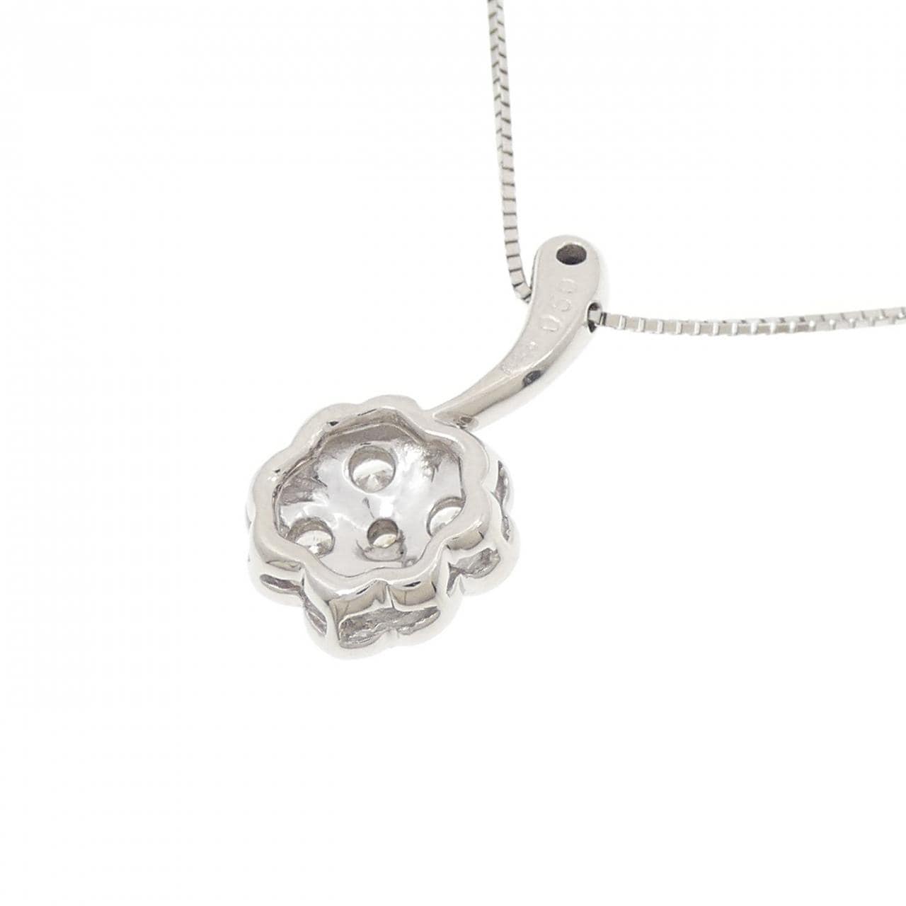 PT900/PT850 クローバー ダイヤモンド ネックレス 0.50CT