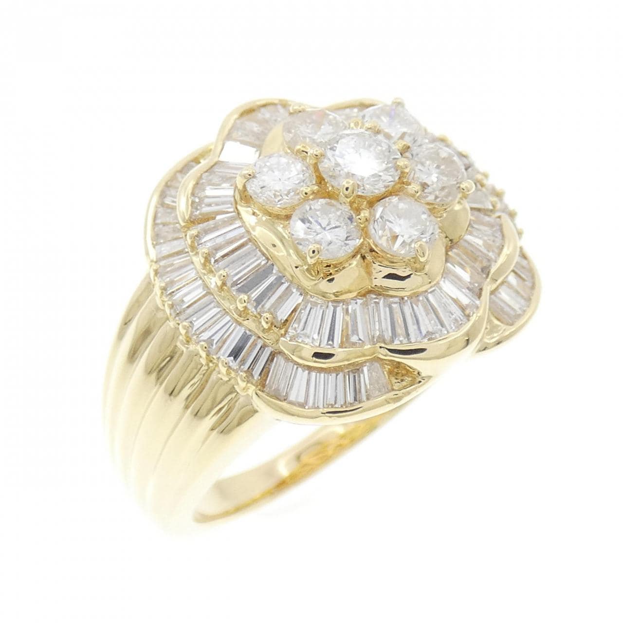 K18YG ダイヤモンド リング 2.00CT