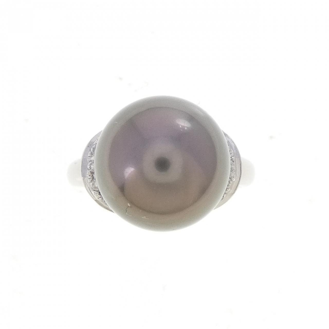 PT900 黒蝶パール リング 12.3mm