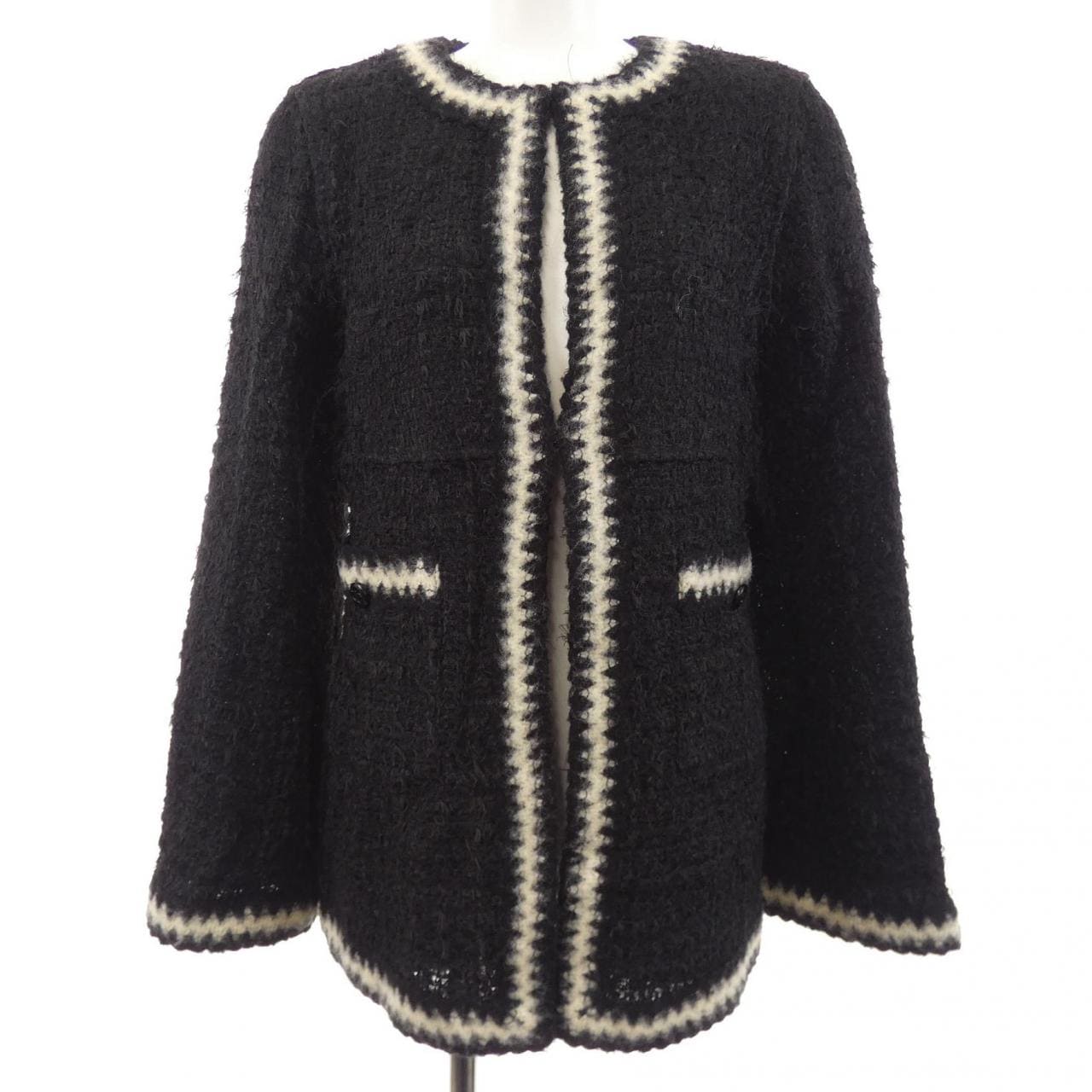 【ヴィンテージ】シャネル CHANEL P11965V07036 98A ノーカラージャケット