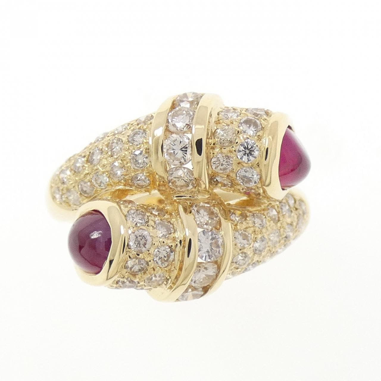 K18YG ルビー リング 1.18CT